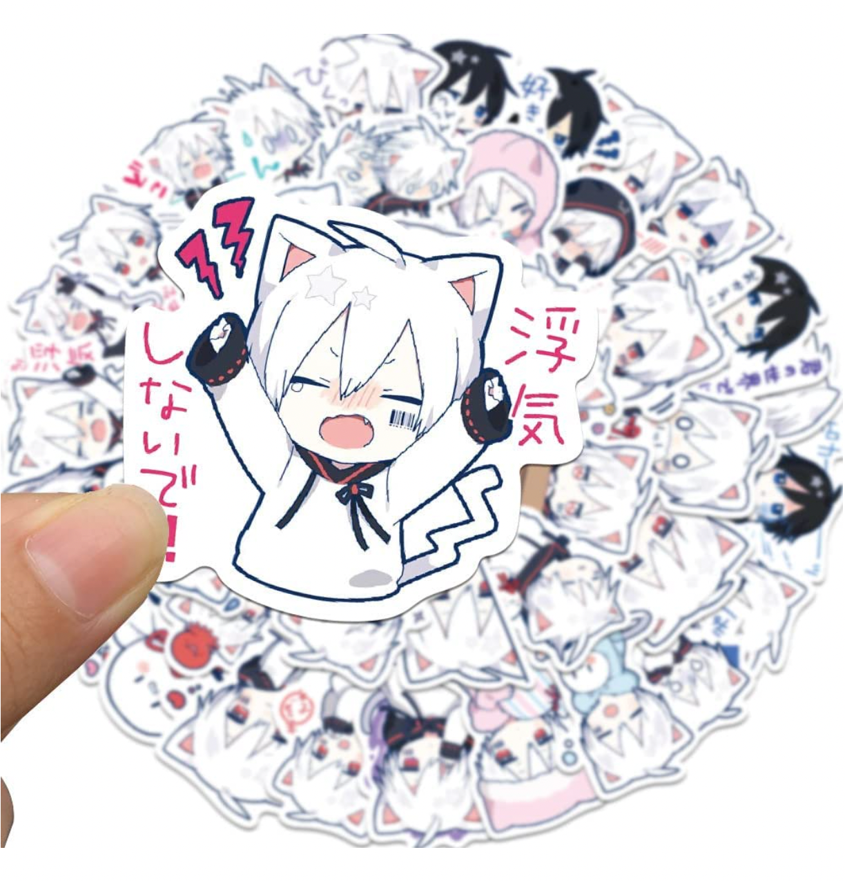 Kawaii MafuMafu Vocaloid Anime 65 Pc Sticker Set