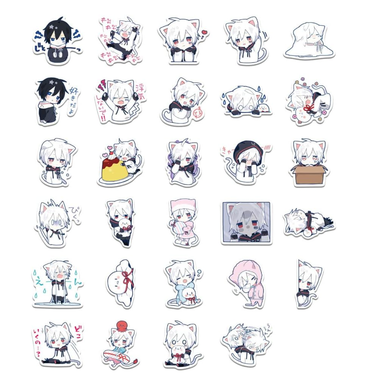 Kawaii MafuMafu Vocaloid Anime 65 Pc Sticker Set