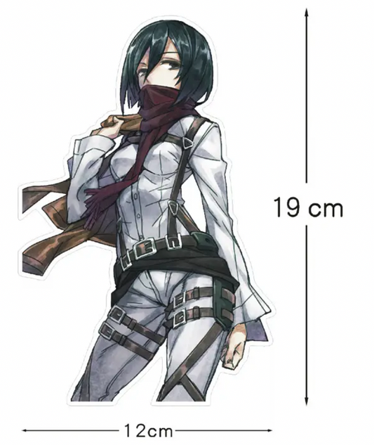 Attack On Titan Mikasa Anime Car Sticker Decal