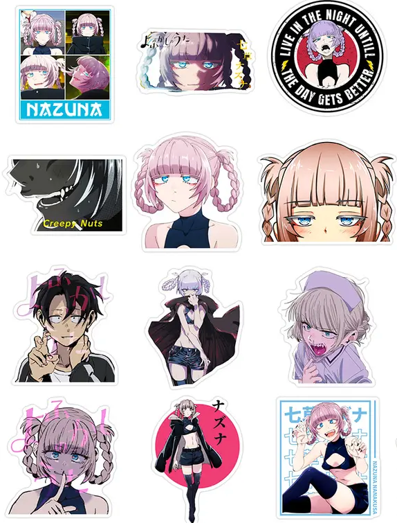 Call Of The Night Anime 50 Piece Sticker Set