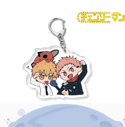 Chainsaw Man/Jujutsu Kaisen Anime Acrylic Keychain Charm