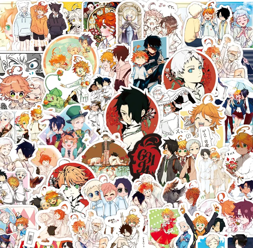 Promised Neverland Anime 50 Piece Sticker Set