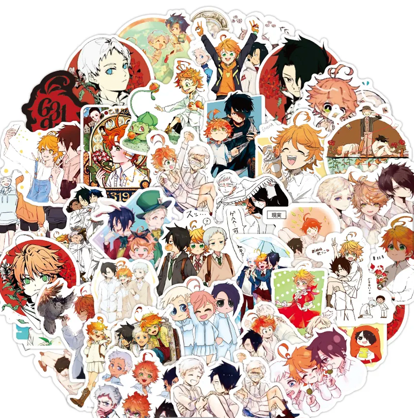 Promised Neverland Anime 50 Piece Sticker Set