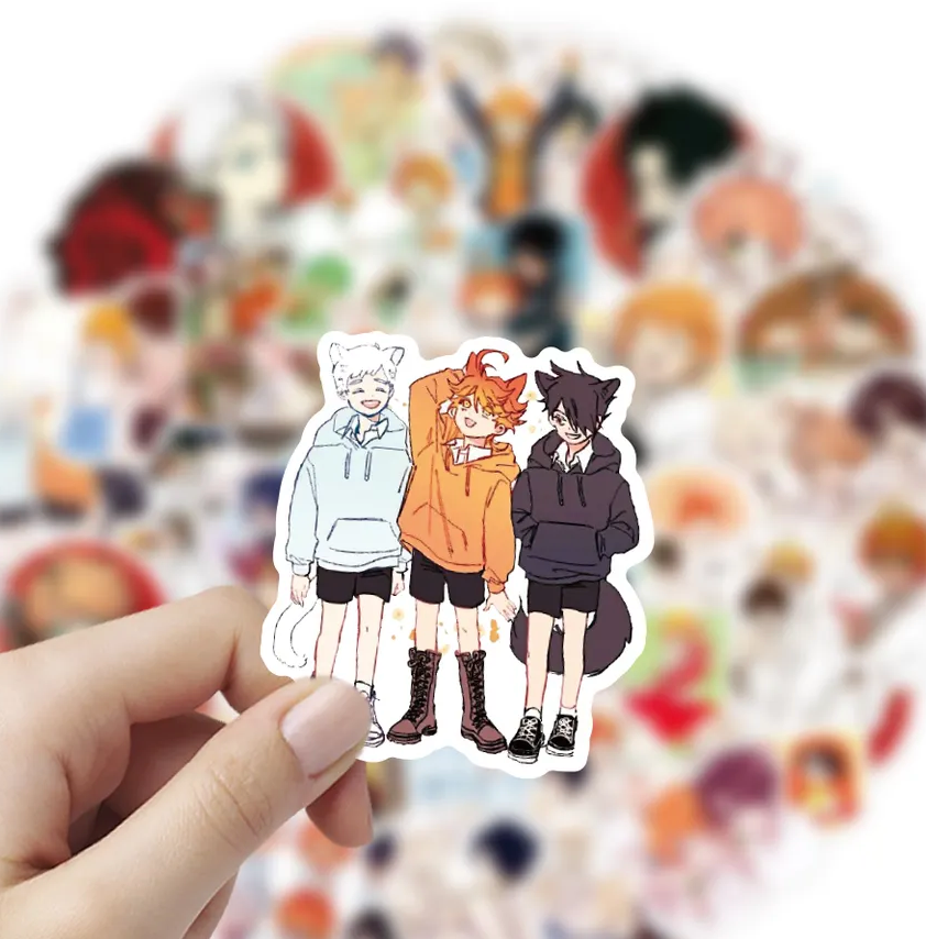 Promised Neverland Anime 50 Piece Sticker Set