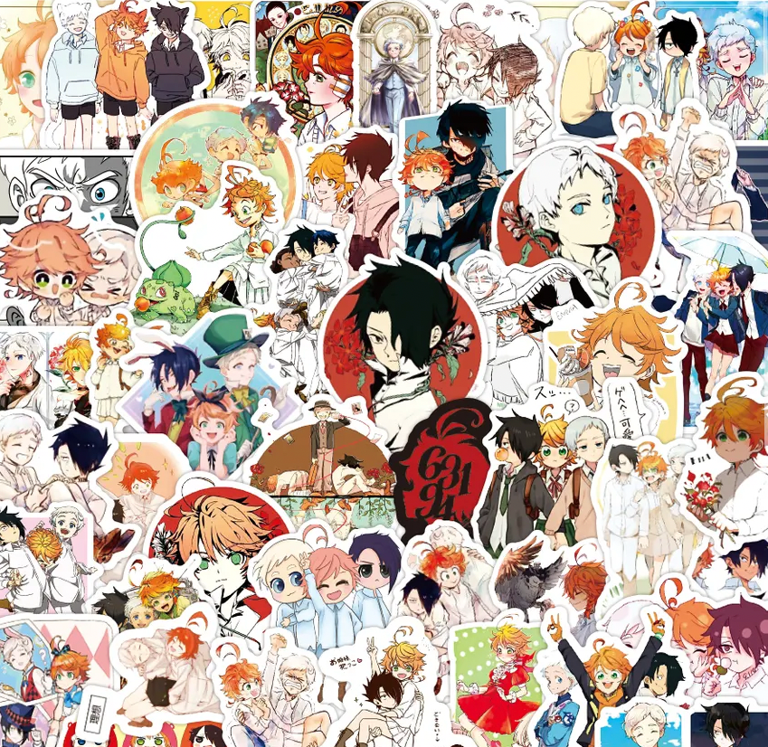 Promised Neverland Anime 50 Piece Sticker Set