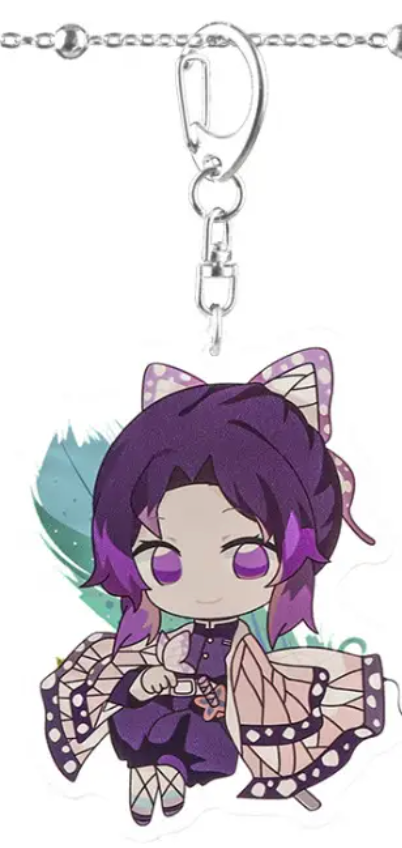 Demon Slayer Shinobu Anime Acrylic Keychain Charm