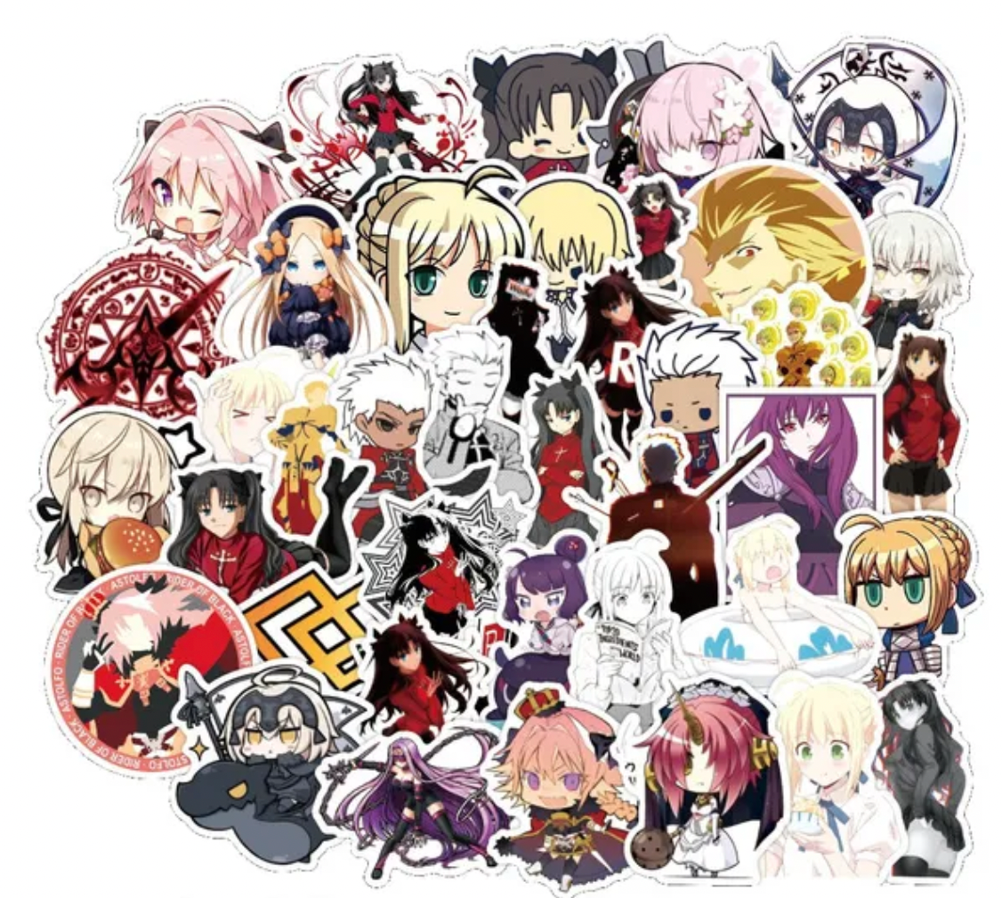 Fate Stay Night Anime 60 Piece Sticker Set