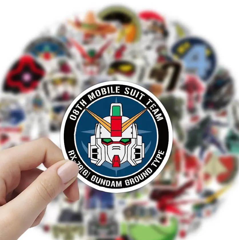 Gundam Anime 50 Piece Sticker Set