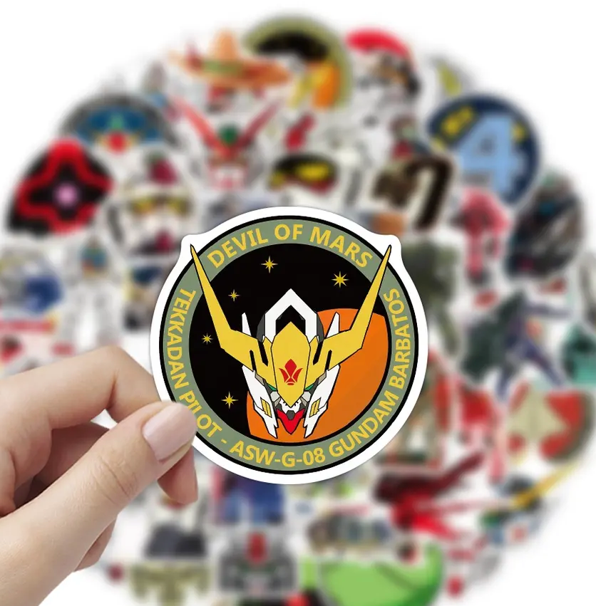 Gundam Anime 50 Piece Sticker Set