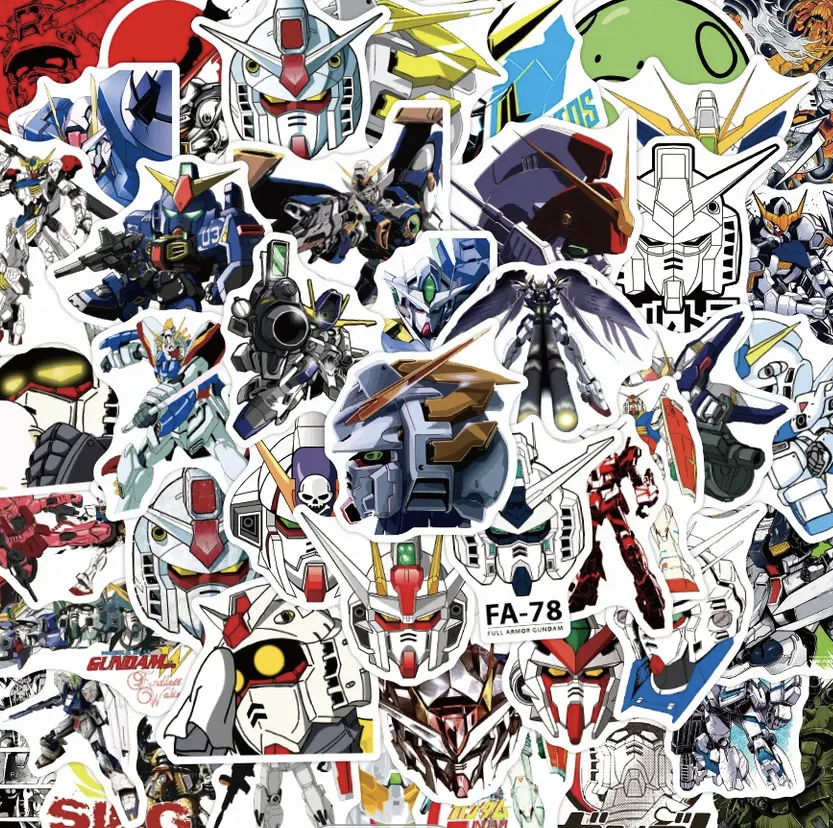 Gundam Anime 50 Piece Sticker Set