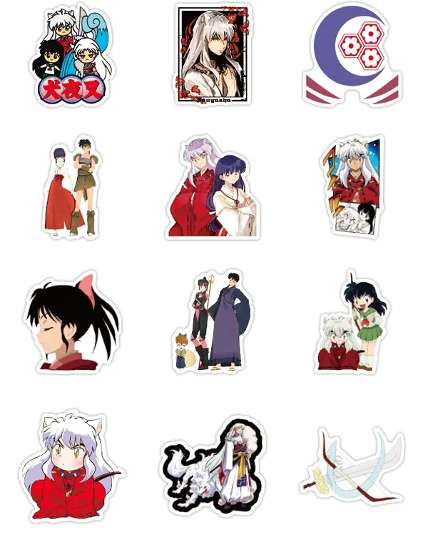 Inuyasha  Anime 50 Piece Sticker Set