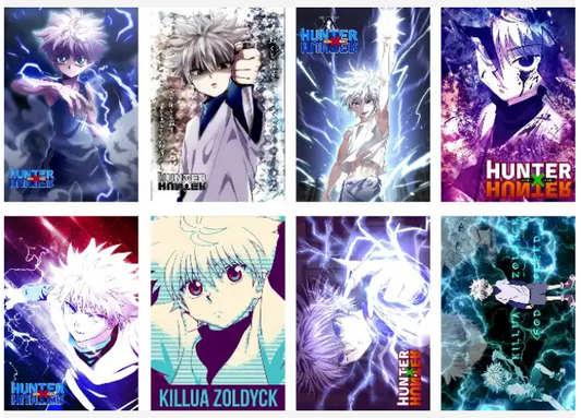 Hunter X Hunter Anime Killua 8 Pc Poster Set