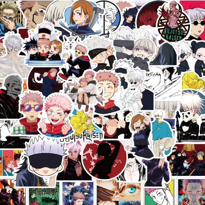 Jujutsu Kaisen Anime 50 Pc Sticker Set