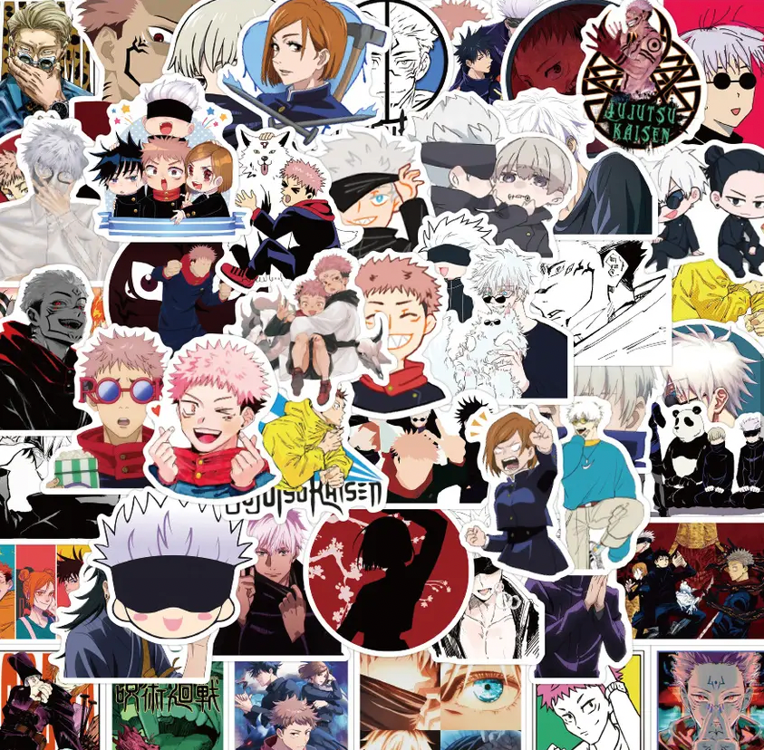 Jujutsu Kaisen Anime 50 Pc Sticker Set