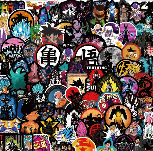 Dragonball Z Anime 100 Pc Sticker Set