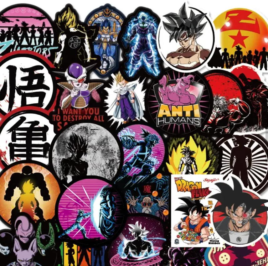 Dragonball Z Anime 100 Pc Sticker Set