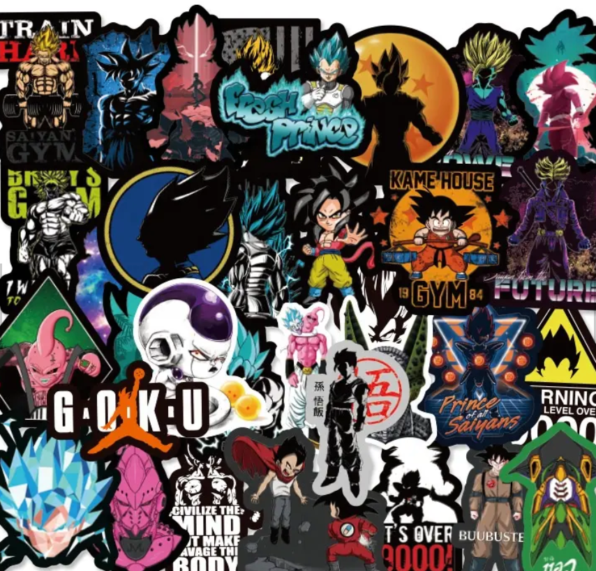 Dragonball Z Anime 100 Pc Sticker Set