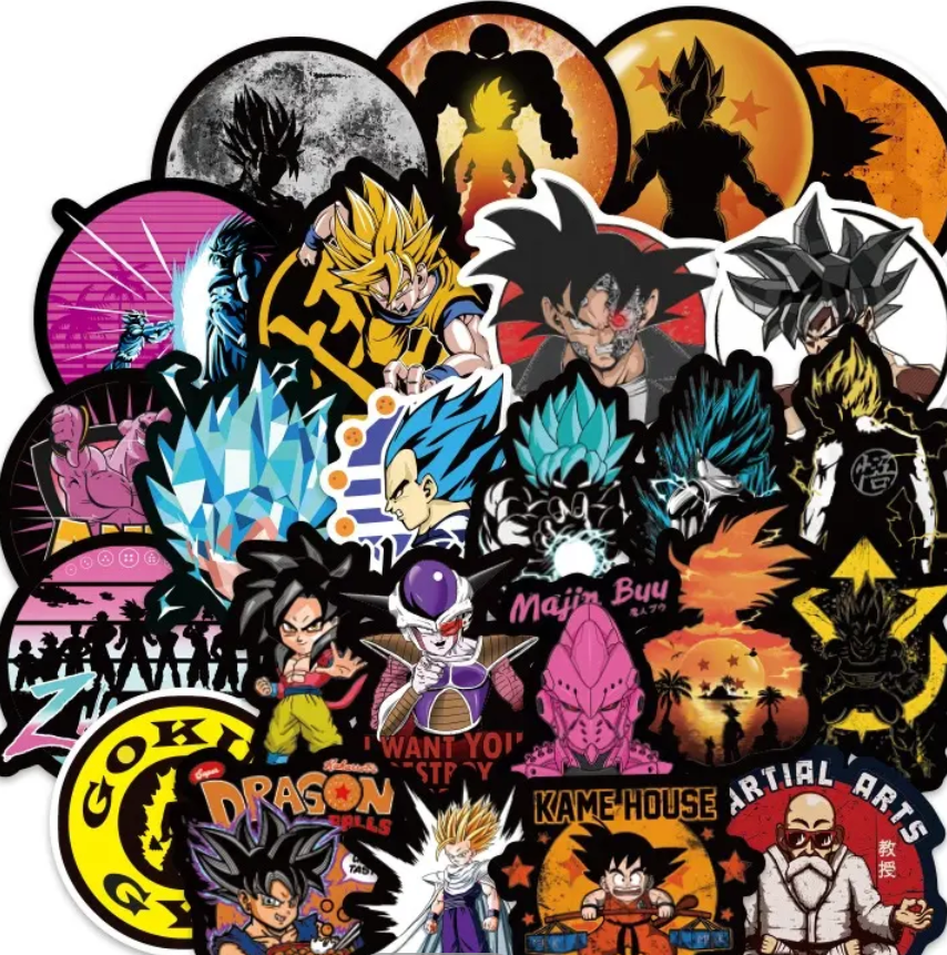 Dragonball Z Anime 100 Pc Sticker Set