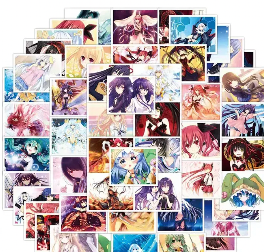 Date A Live Anime 50 Piece Sticker Set