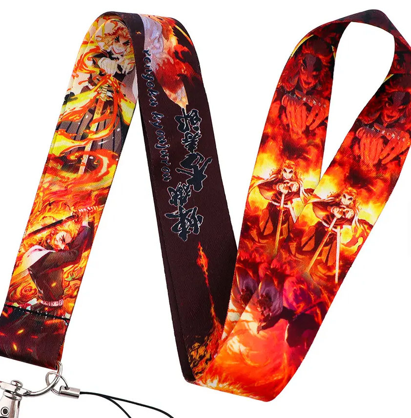 Demon Slayer Rengoku Anime Lanyard Keychain