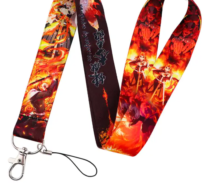 Demon Slayer Rengoku Anime Lanyard Keychain