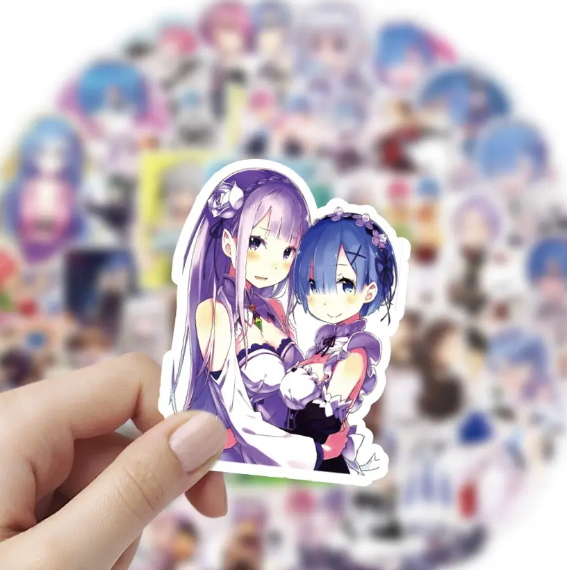 Re:Zero Life In A Different World Anime 50 Piece Sticker Set