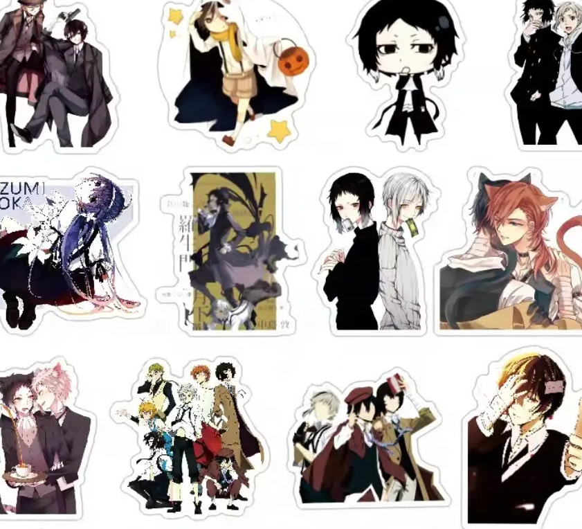 Bungo Stray Dog Anime 50 Piece Sticker Set