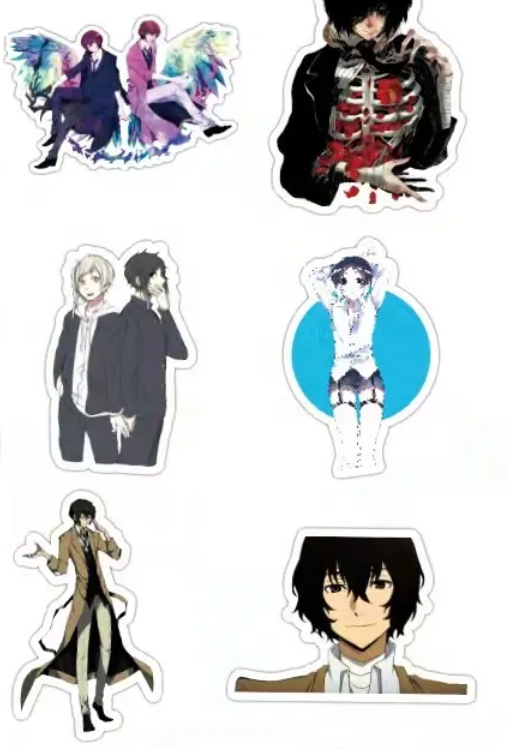 Bungo Stray Dog Anime 50 Piece Sticker Set