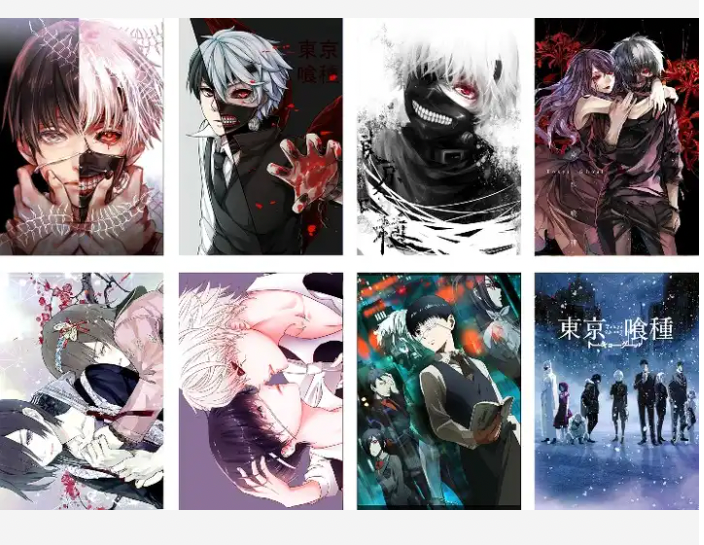 Tokyo Ghoul Anime 8 Piece Poster Set