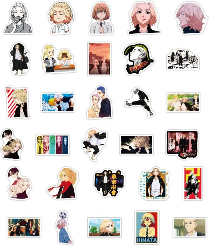 Tokyo Revengers Anime 50 Pc Sticker Set