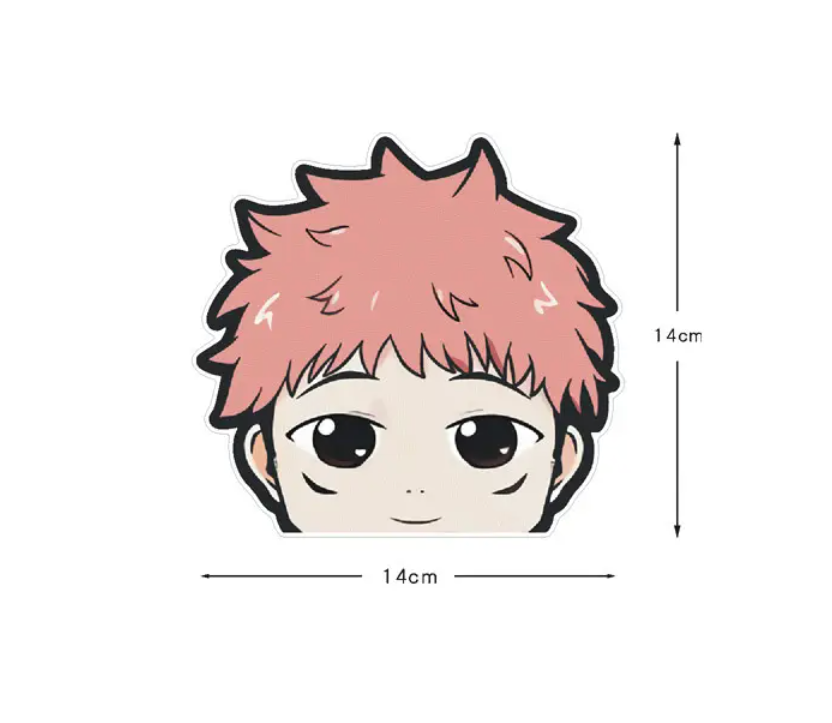 Jujutsu Kaisen Chibi Yuji Anime Car Sticker