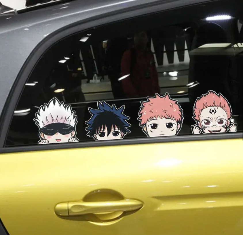 Jujutsu Kaisen Chibi Yuji Anime Car Sticker