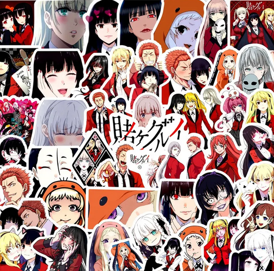 Kakegurui Anime 50 Piece Sticker Set