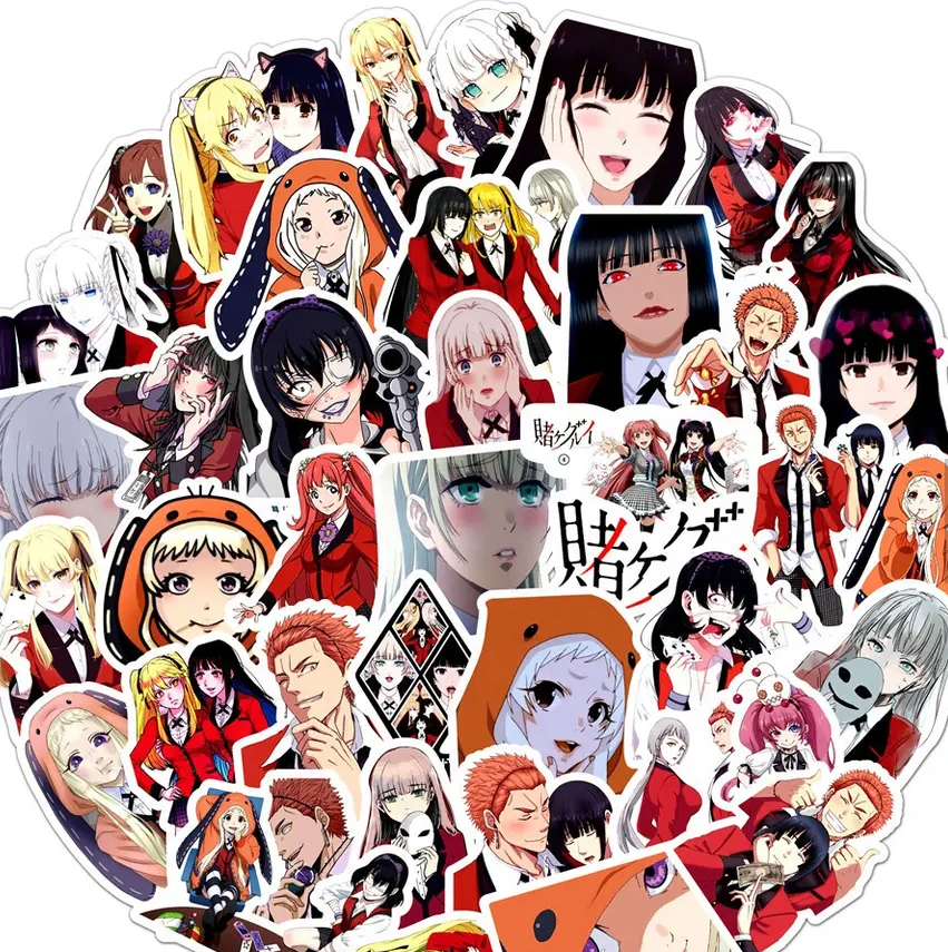 Kakegurui Anime 50 Piece Sticker Set