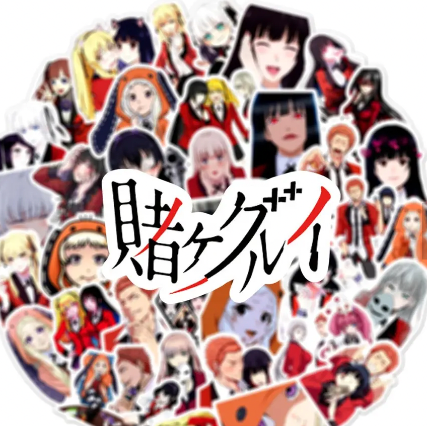 Kakegurui Anime 50 Piece Sticker Set