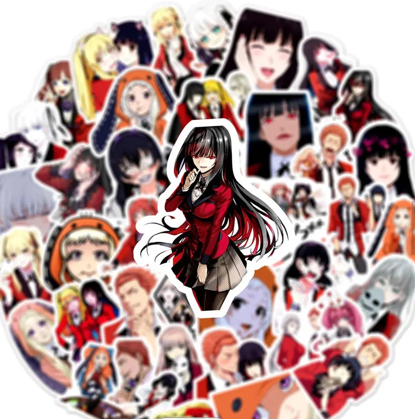 Kakegurui Anime 50 Piece Sticker Set