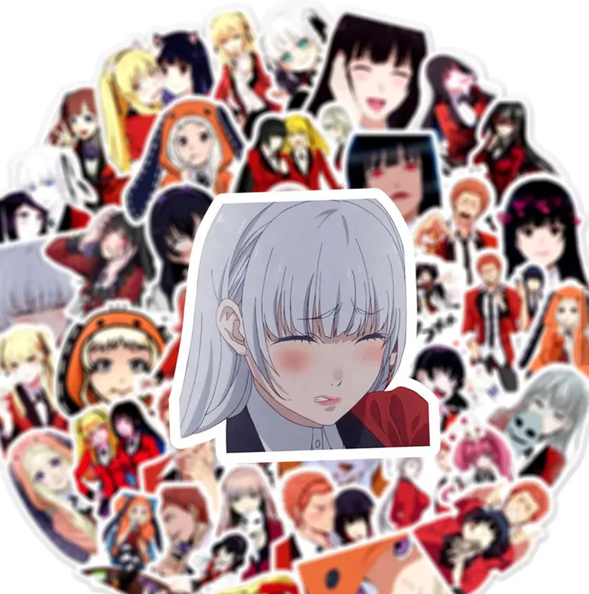 Kakegurui Anime 50 Piece Sticker Set