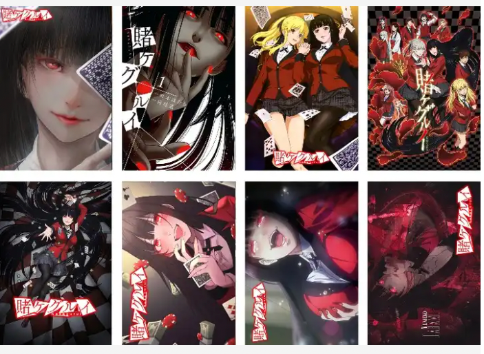 Kakegurui Anime 8 Pc Poster Set