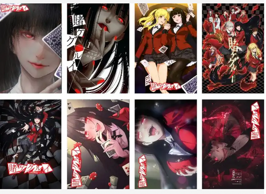 Kakegurui Anime 8 Pc Poster Set