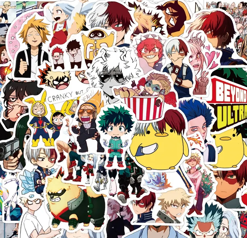 My Hero Academia Anime 50 Piece Sticker Set