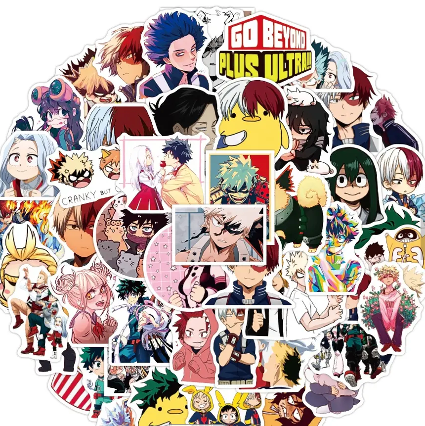 My Hero Academia Anime 50 Piece Sticker Set