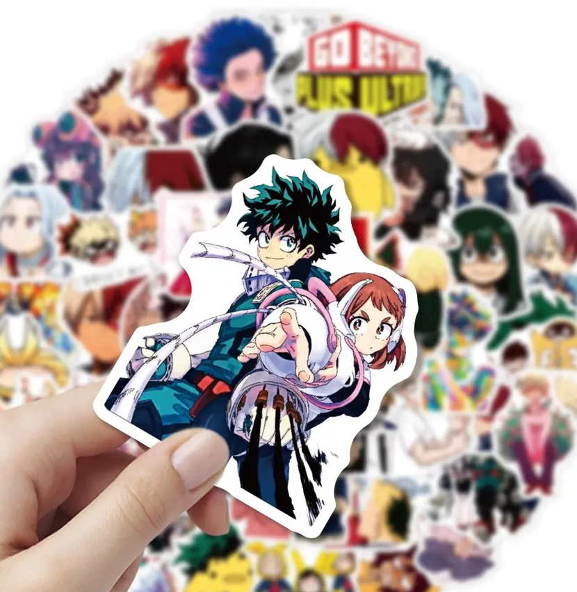 My Hero Academia Anime 50 Piece Sticker Set