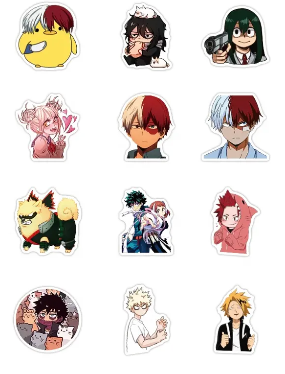 My Hero Academia Anime 50 Piece Sticker Set