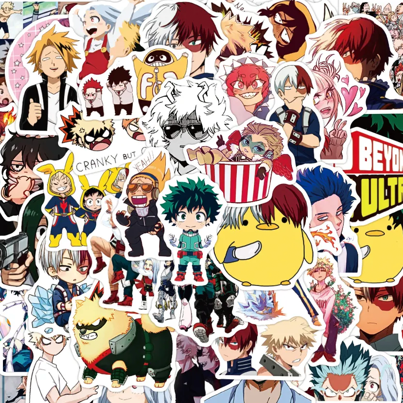 My Hero Academia Anime 50 Piece Sticker Set