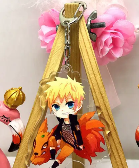 Naruto Kurama Anime Acrylic Keychain Charm