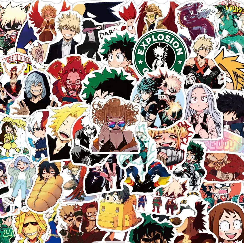 My Hero Academia Anime 50 Piece Sticker Set