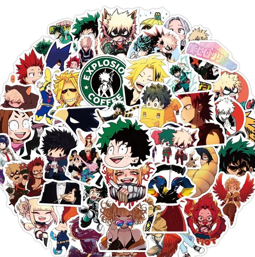 My Hero Academia Anime 50 Piece Sticker Set