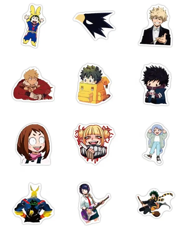 My Hero Academia Anime 50 Piece Sticker Set