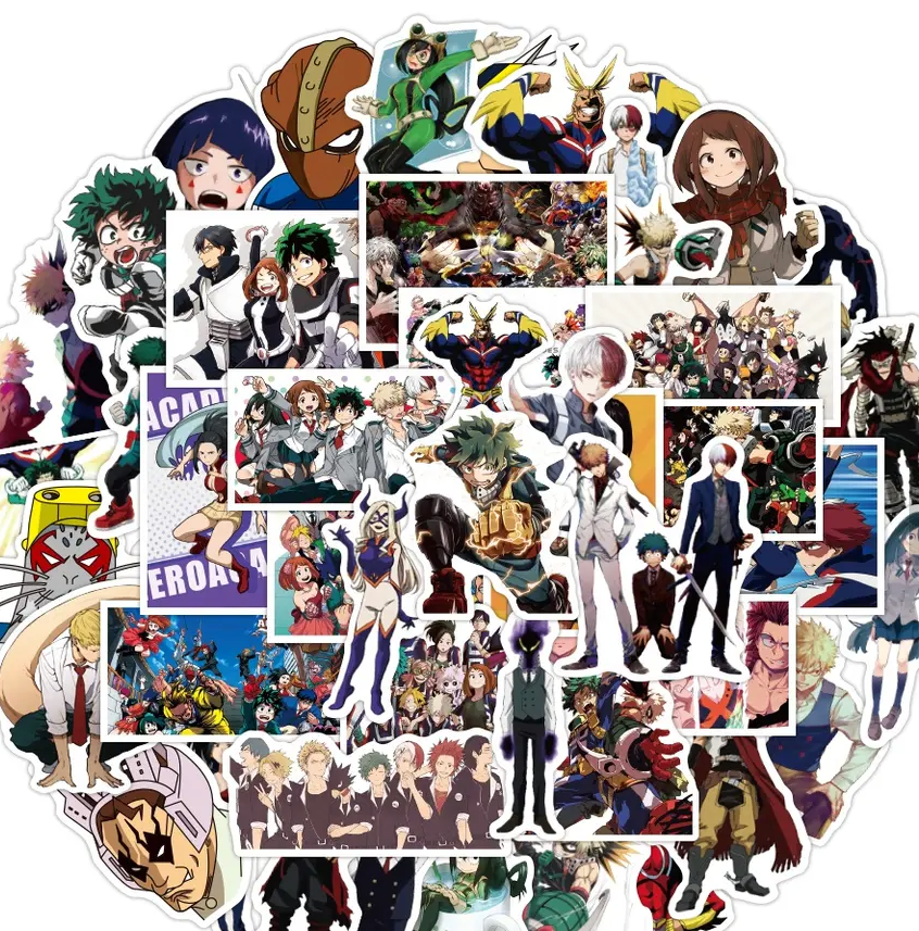 My Hero Academia Anime 50 Piece Sticker Set