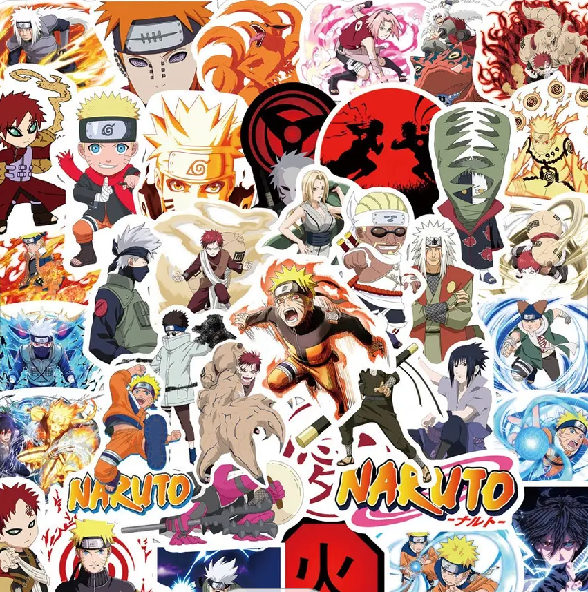 Naruto Anime 50 Piece Sticker Set